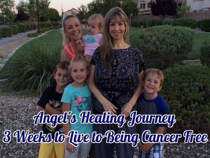 Angel with her daughter and grandchildren
